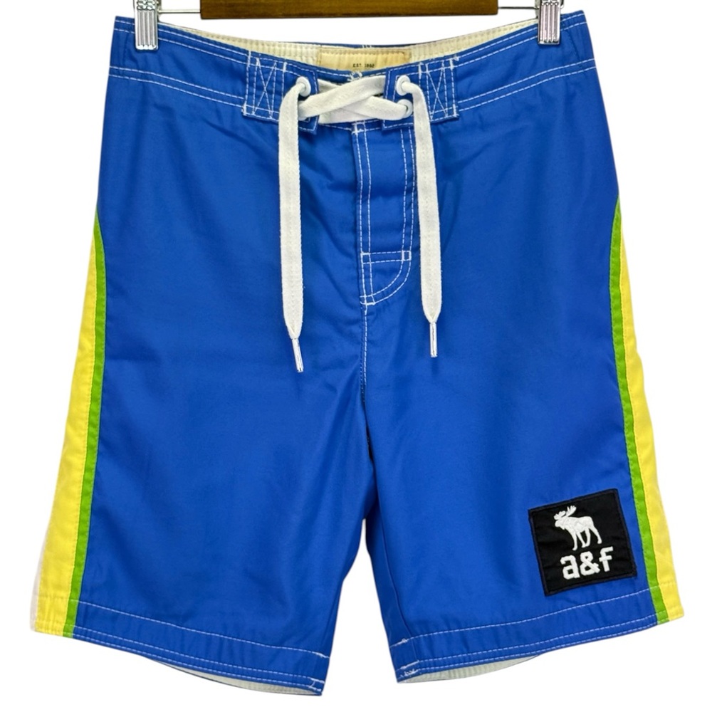 Abercrombie & Fitch Men’s Blue Swim Trunks Strap  Closure Shorts‎ Size M